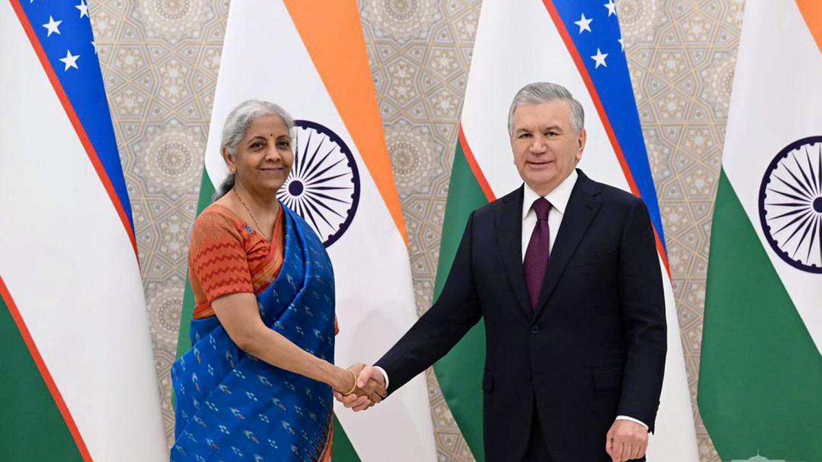 FM Nirmala Sitharaman discusses enhancing bilateral cooperation with Uzbekistan President