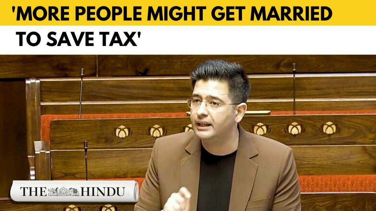 Watch: Raghav Chadha bats for married couples to file income tax returns jointly
