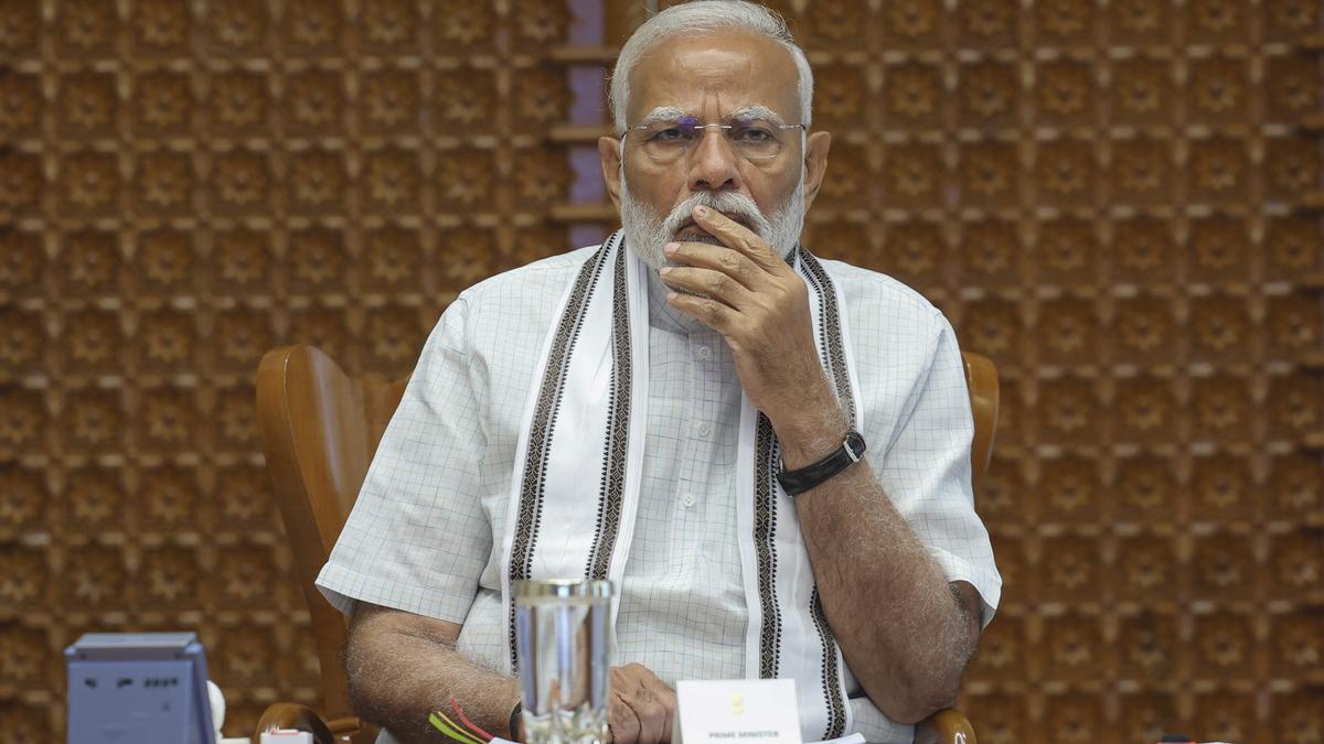 Modi holds review meet on 100-day agenda implementation, as exit polls indicate a third term for NDA government