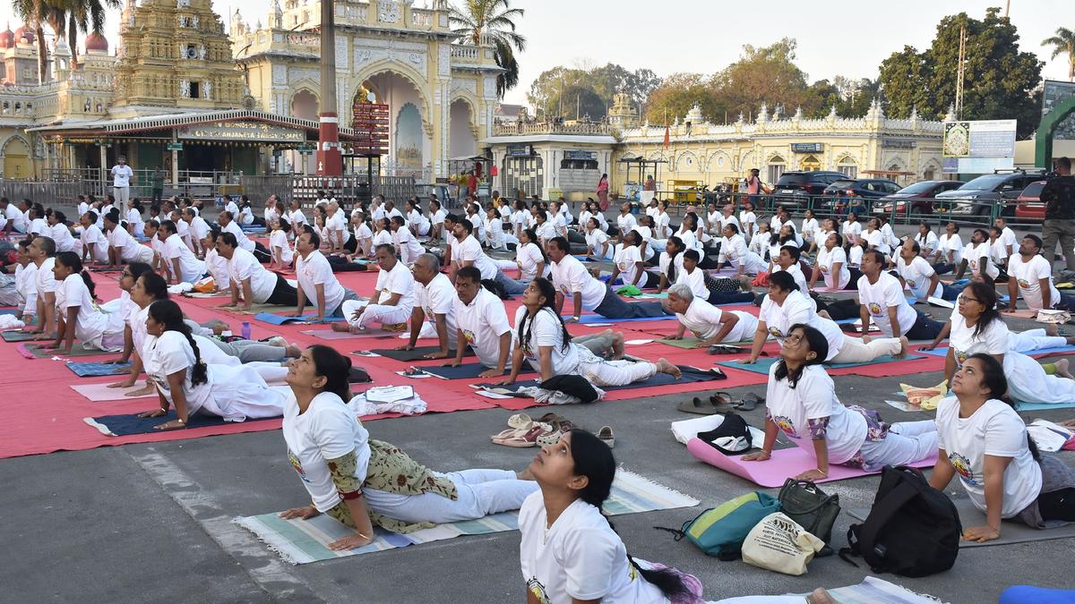 Mass Surya Namaskara performed to mark Ratha Saptami