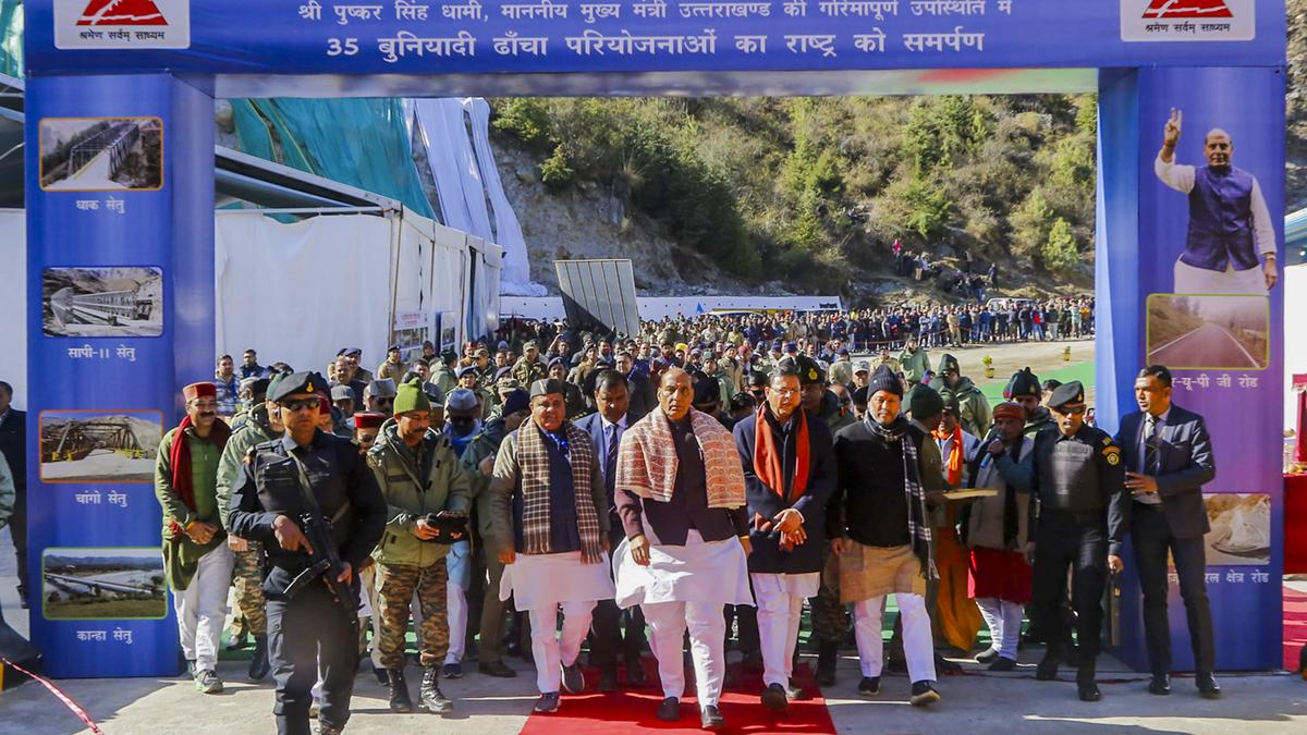 Defence Minister inaugurates 35 projects built by BRO in border areas