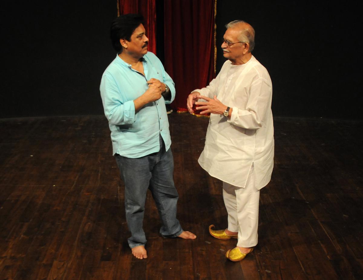  Director Salim Arif with  Gulzar 