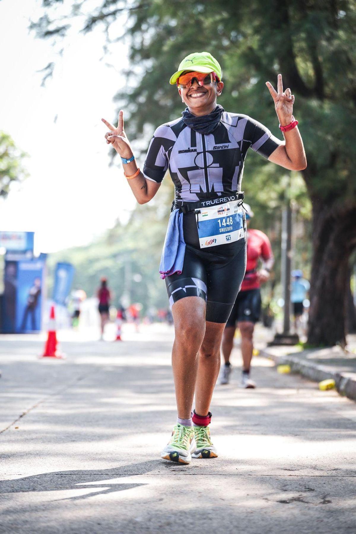 Dr Sreedevi Warrier at Ironman 70.3 in Goa