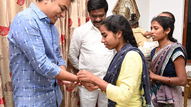 Orphan girl completes engg. with KTR’s aid, bags four job offers