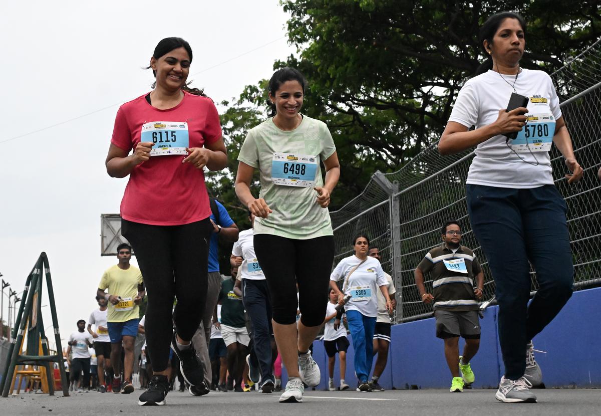 At the Made of Chennai run in 2024