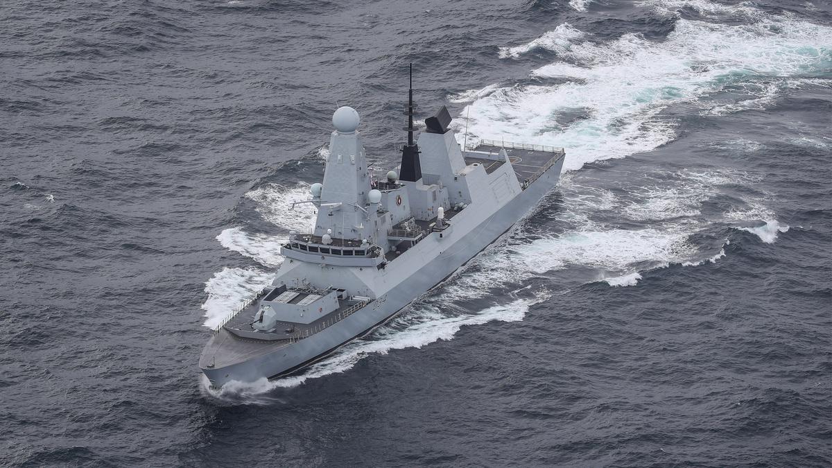 Britain says a Royal Navy ship has shot down an attack drone over the Red Sea
