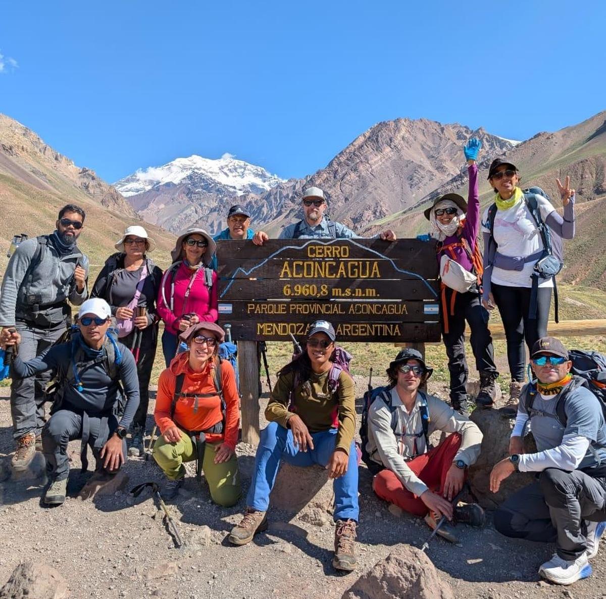 The team that was part of an expedition to Aconcagua