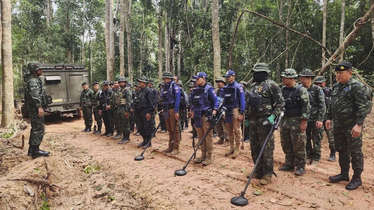 Thailand again accuses Cambodia of planting land mines as 3 soldiers are hurt by blast along border