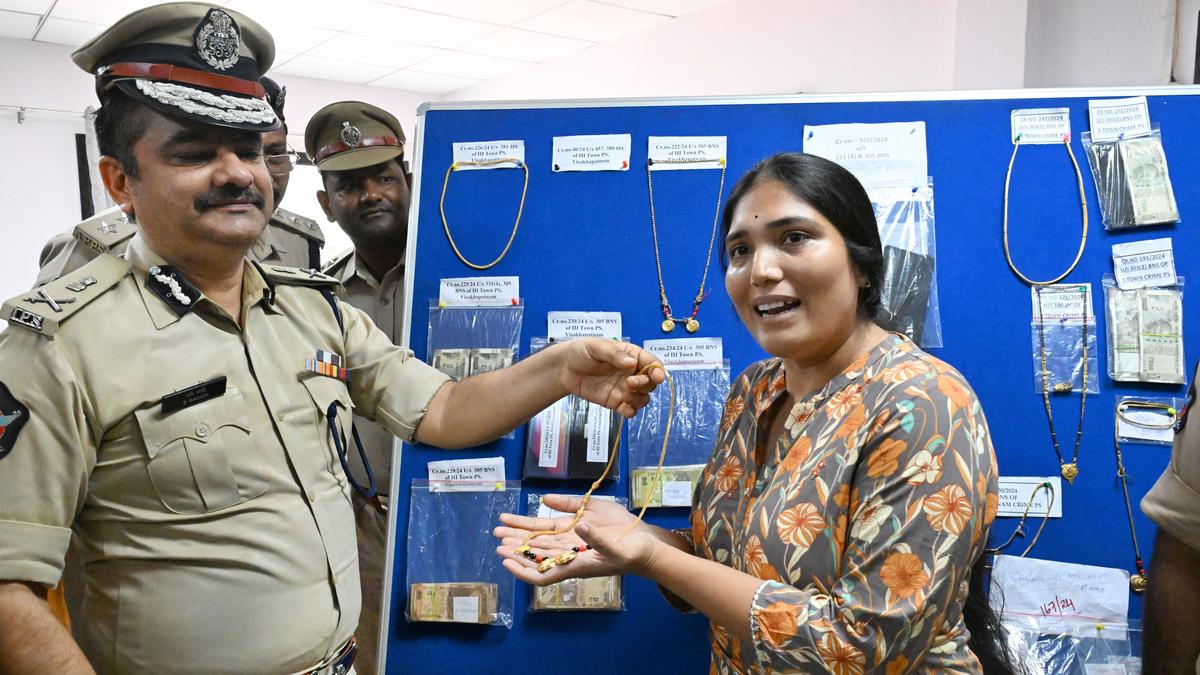 Visakhapatnam police arrest 71 property offenders, recover ₹45 lakh worth stolen property in September, says Police Commissioner
