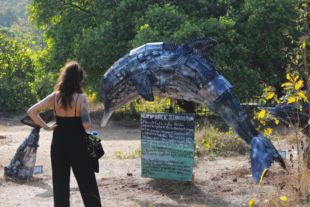 Artist Jay Painter’s stunning humpback ocean dolphin installation 