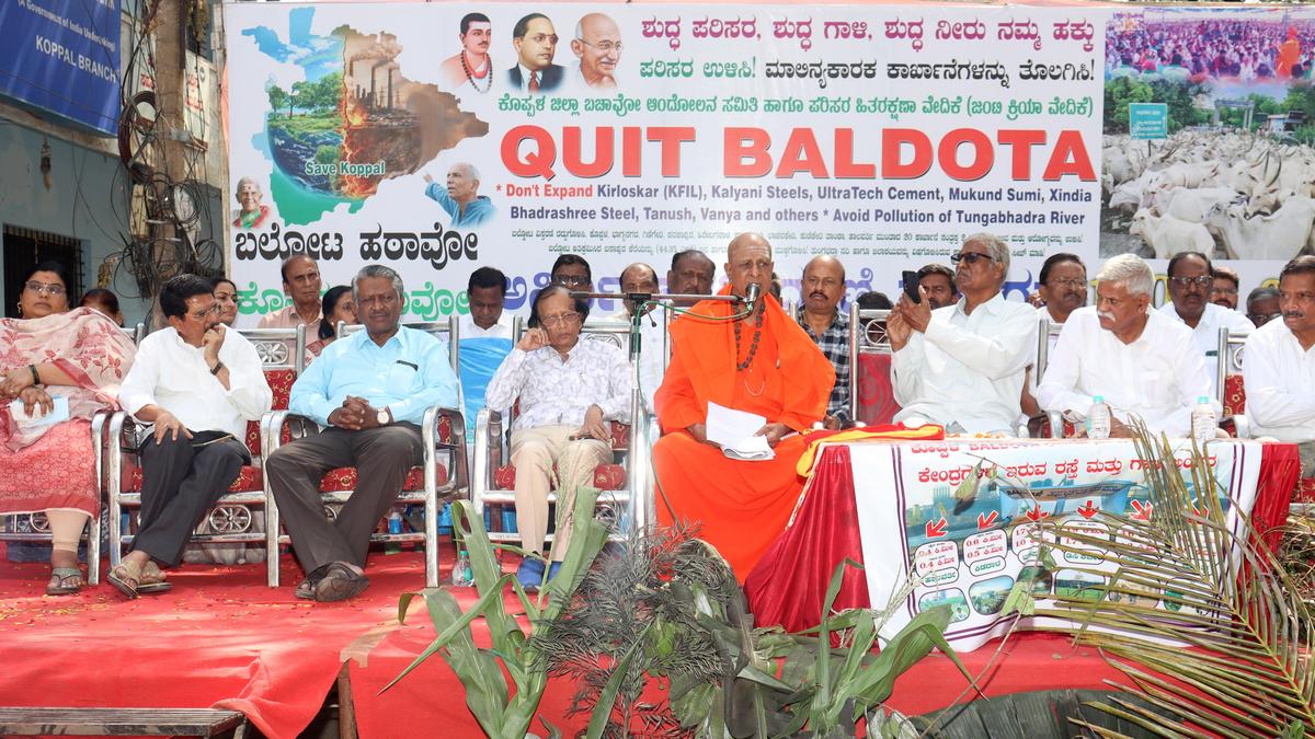 Stir against Baldota steel plant in Koppal completes 100 days