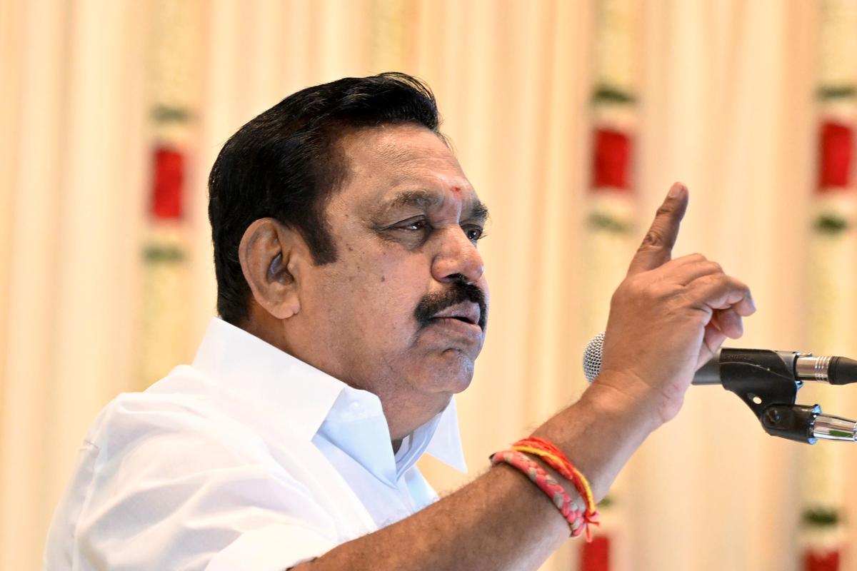 AIADMK general secretary Edappadi K. Palaniswami.