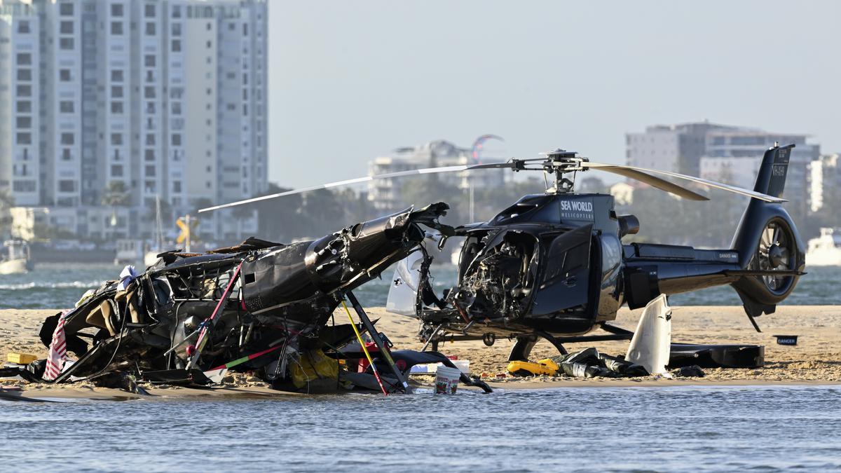 Helicopters collide over Australian beach, at least four passengers dead