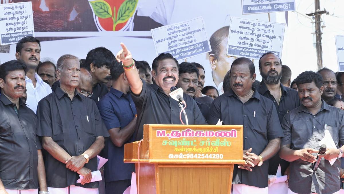 Kallakurichi hooch tragedy: T.N. CM Stalin should step down, as DMK government’s lax attitude led to deaths, says Edappadi