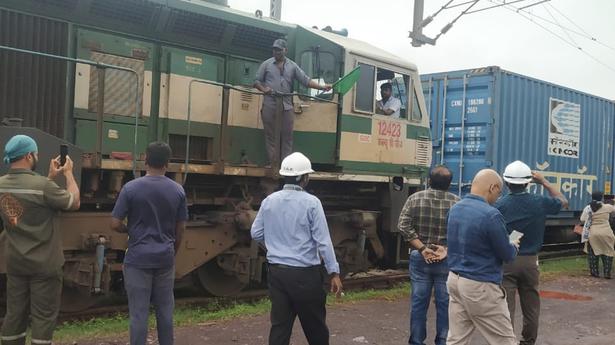 New freight train carrying polypropylene granules flagged off