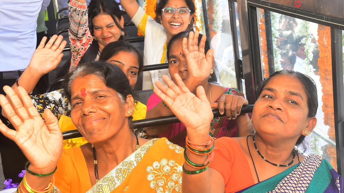Women lap up free bus ride