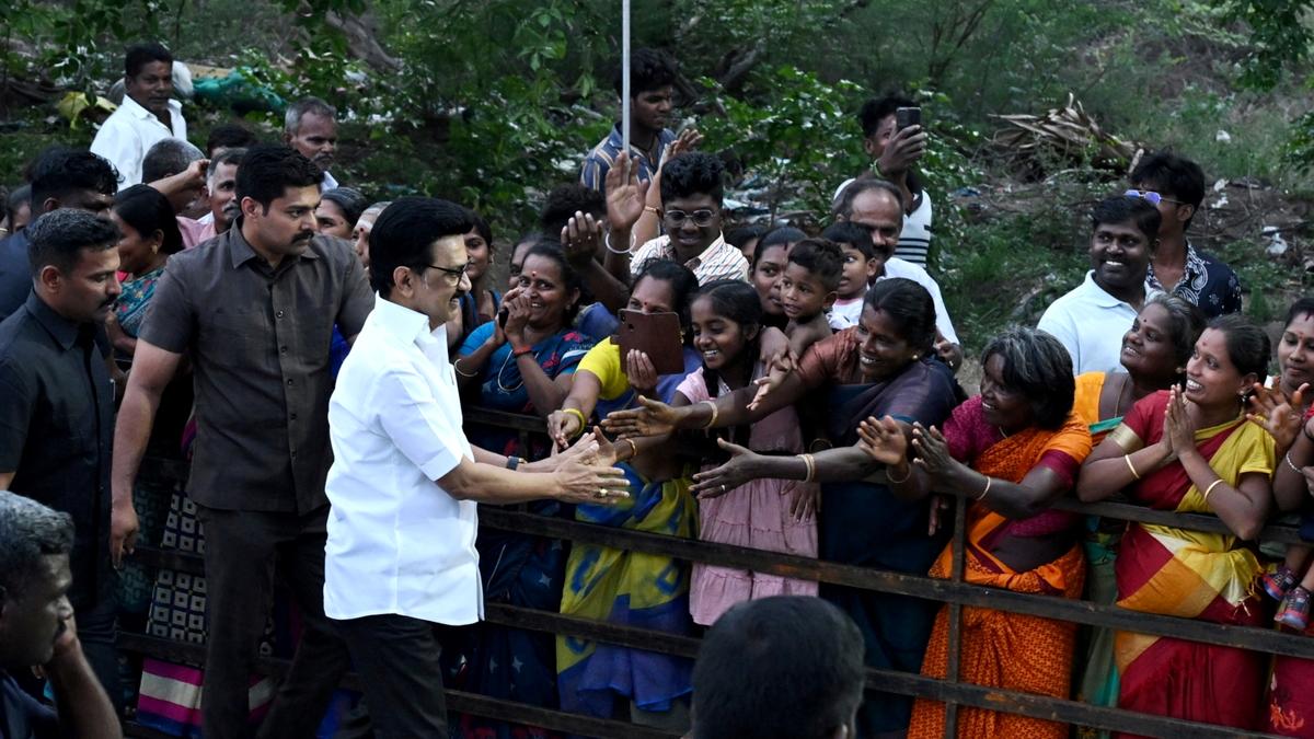 Large crowd gathers to greet Chief Minister Stalin at roadshow in Madurai