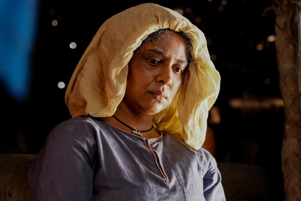 Actor Poornima Indrajith as Umma (mother) in Thuramukham 