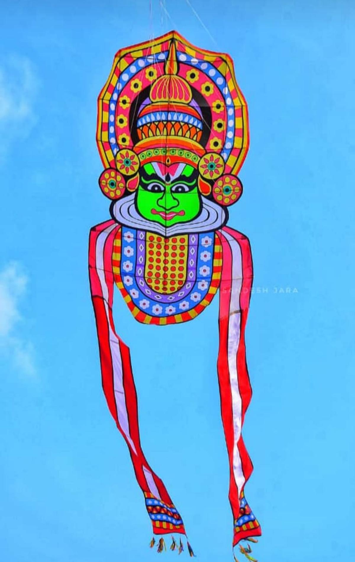 The Kathakkai kite made by Team Mangaluru. 