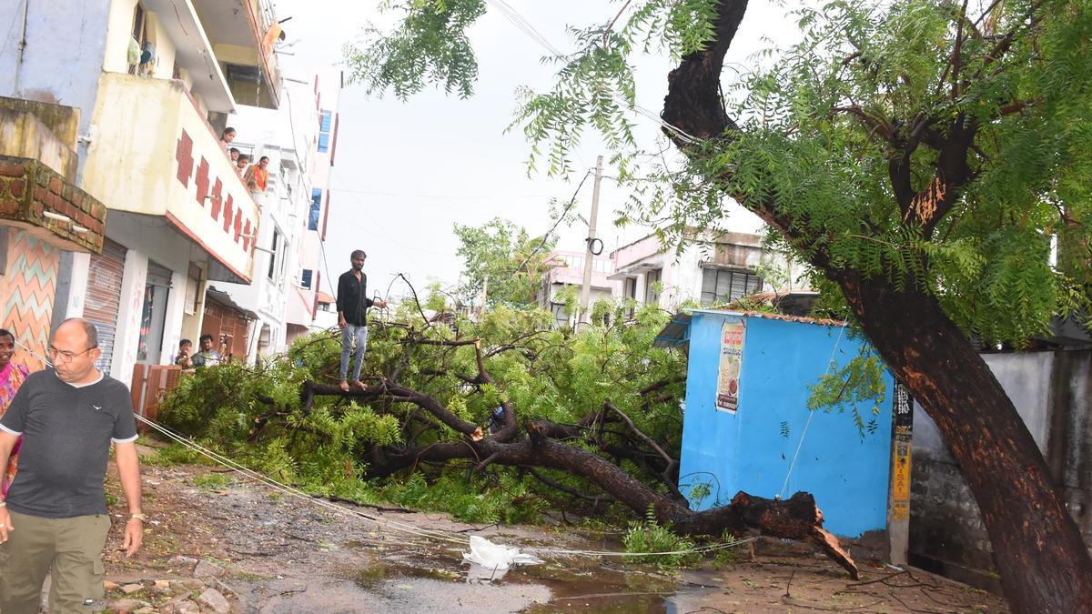 Heavy rain and wind lash Yadgir city