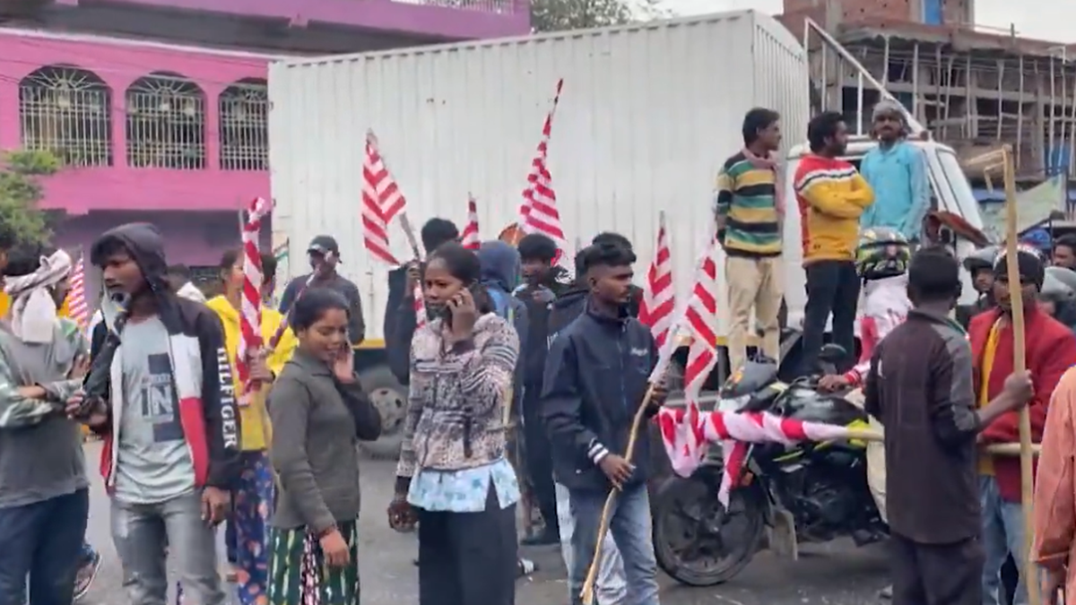 Construction of flyover near Sarna Sthal: Tribal outfits hit streets to enforce bandh in Jharkhand’s Ranchi; admin on alert