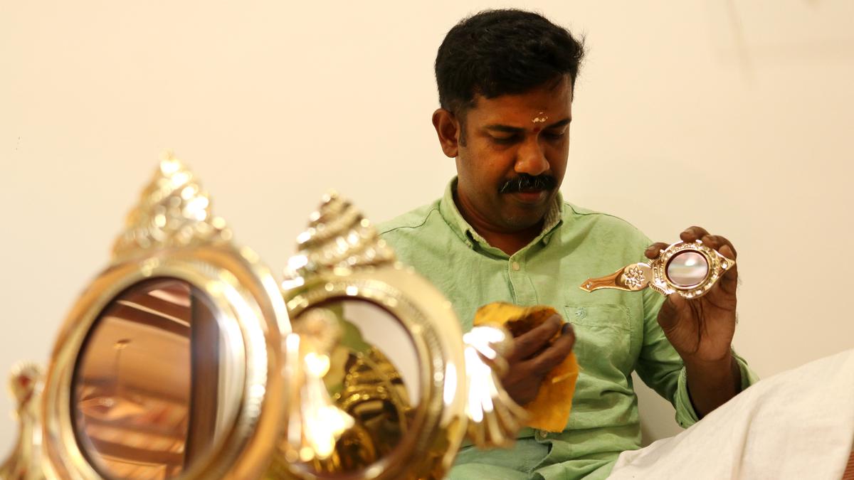 Come Vishu, artisans making Aranmula mirror have their hands full as demand surges for the handcrafted mirror