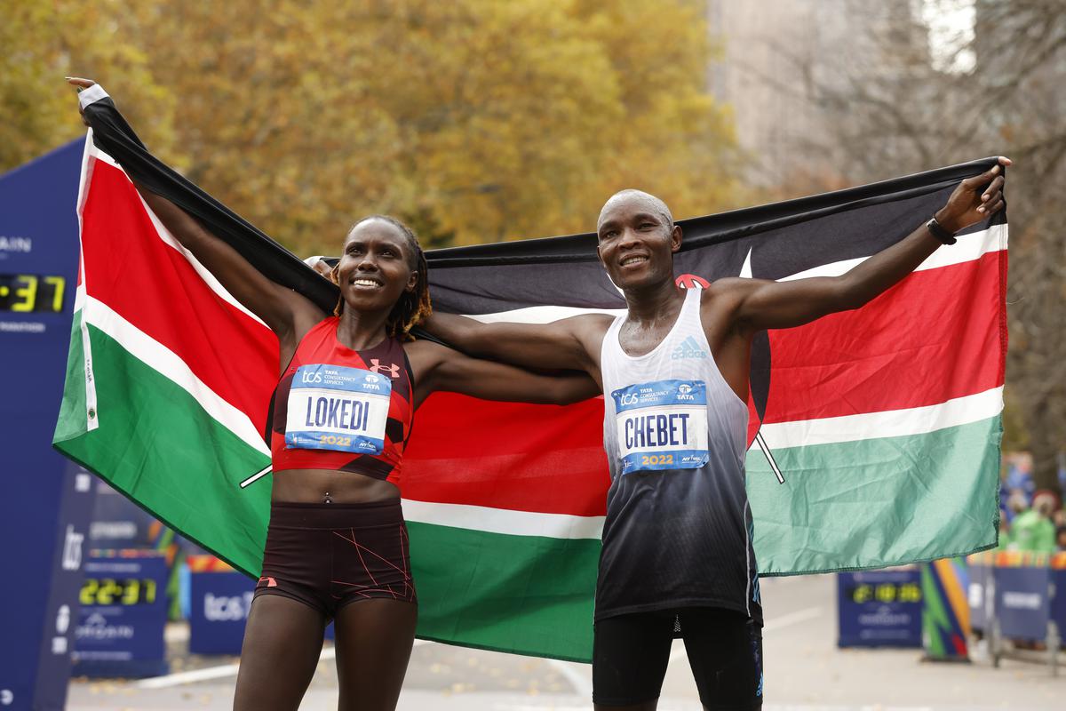 New York City Marathon: Chebet and Lokedi of Kenya win on debuts