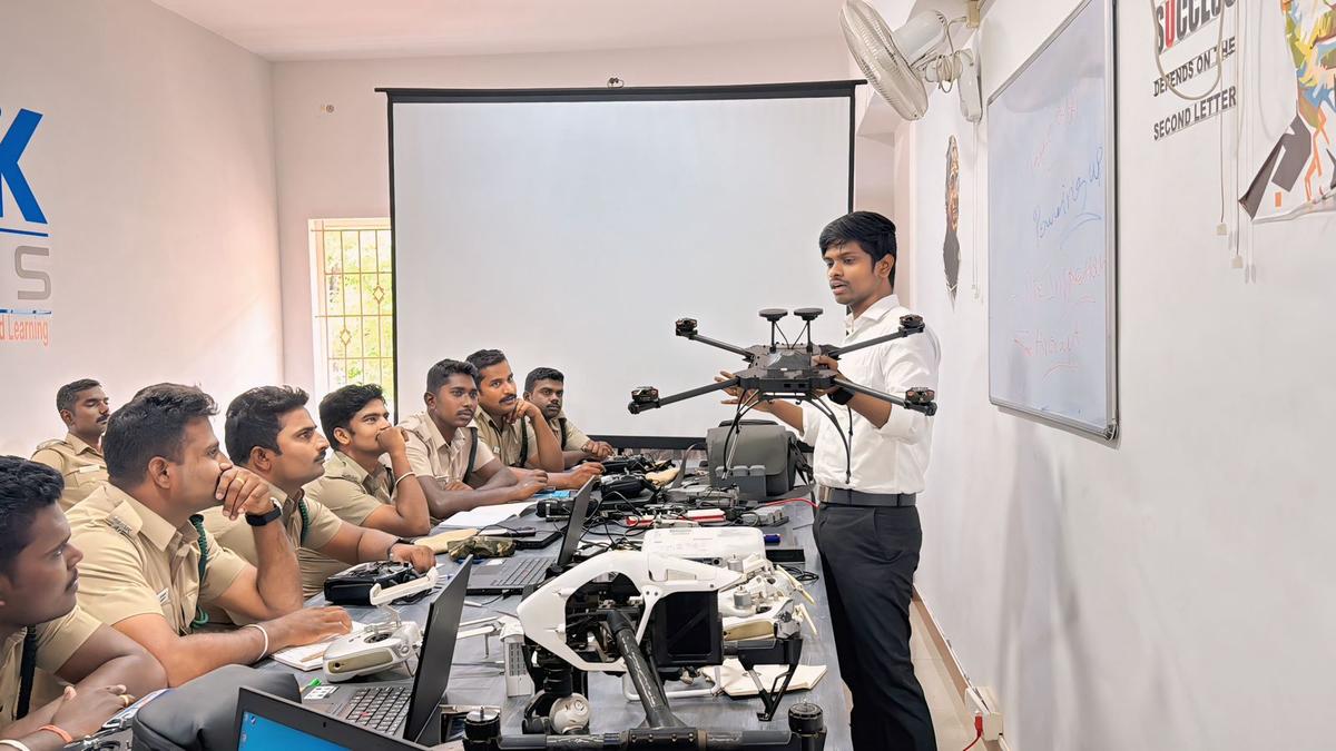 Forest Department staff undergo training to operate drones in Coimbatore