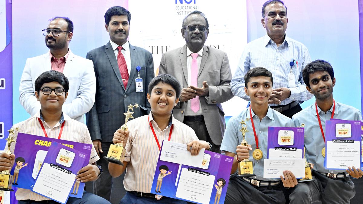 Bright minds battle it out with elan at The Hindu In School Inter-School Quiz
