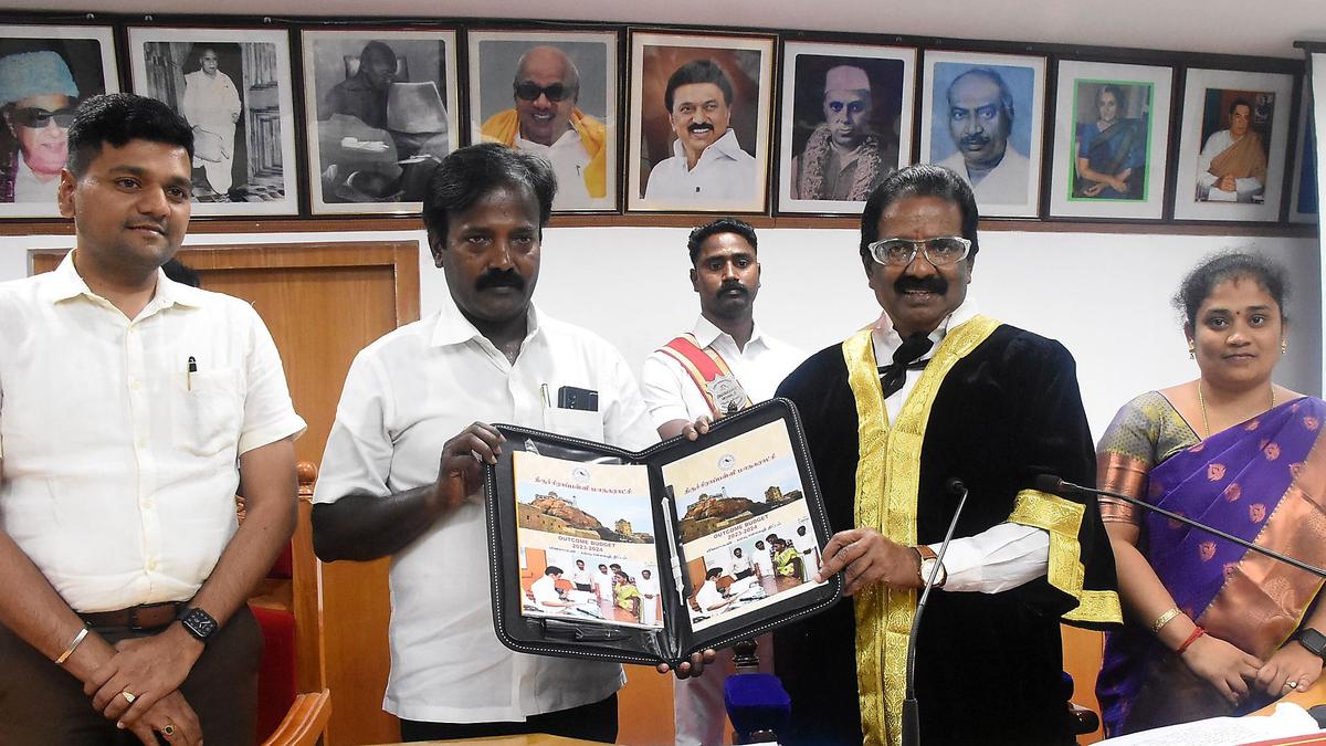 Tiruchi Corporation Budget focuses on improving civic infrastructure