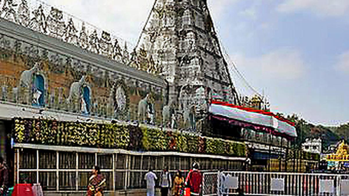 Three-day Jyestabhishekam takes off
to a spiritual start at Tirumala temple