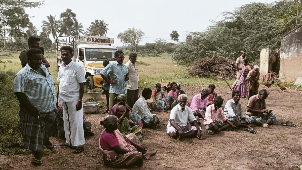 Vengaivayal case: Villagers stage sit-in protest as police restrict movement