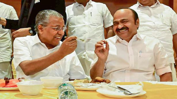 Pinarayi, Satheesan trade charges of ‘special affinity’ with Sangh Parivar