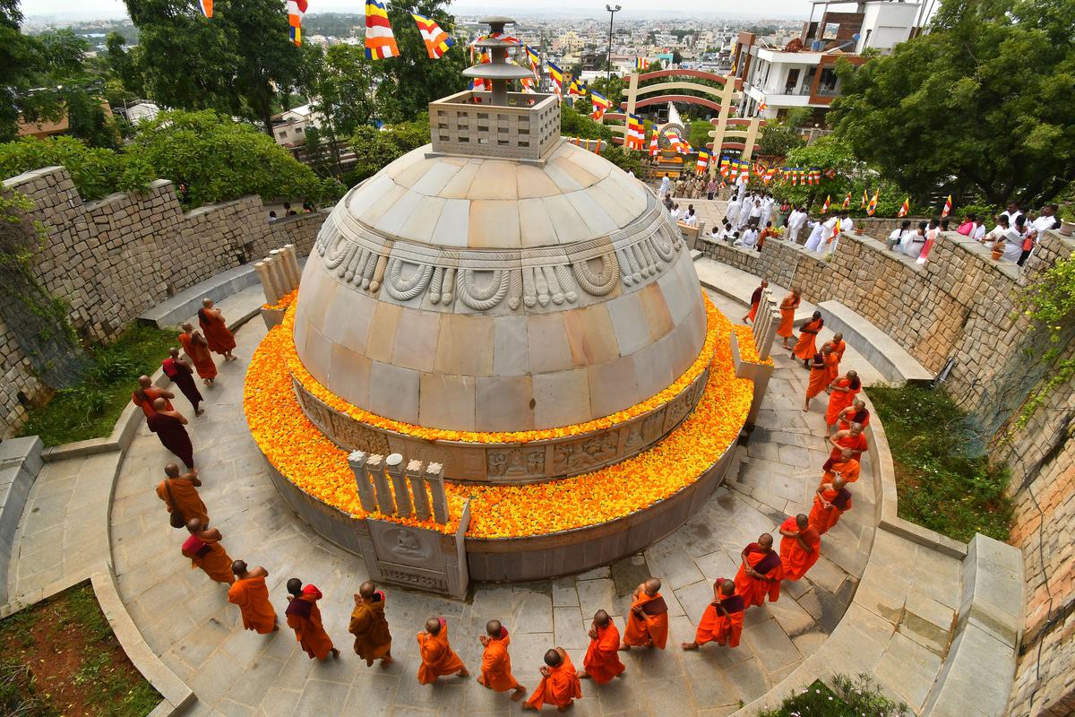 Kishan Reddy inaugurates facility for Buddhist monks