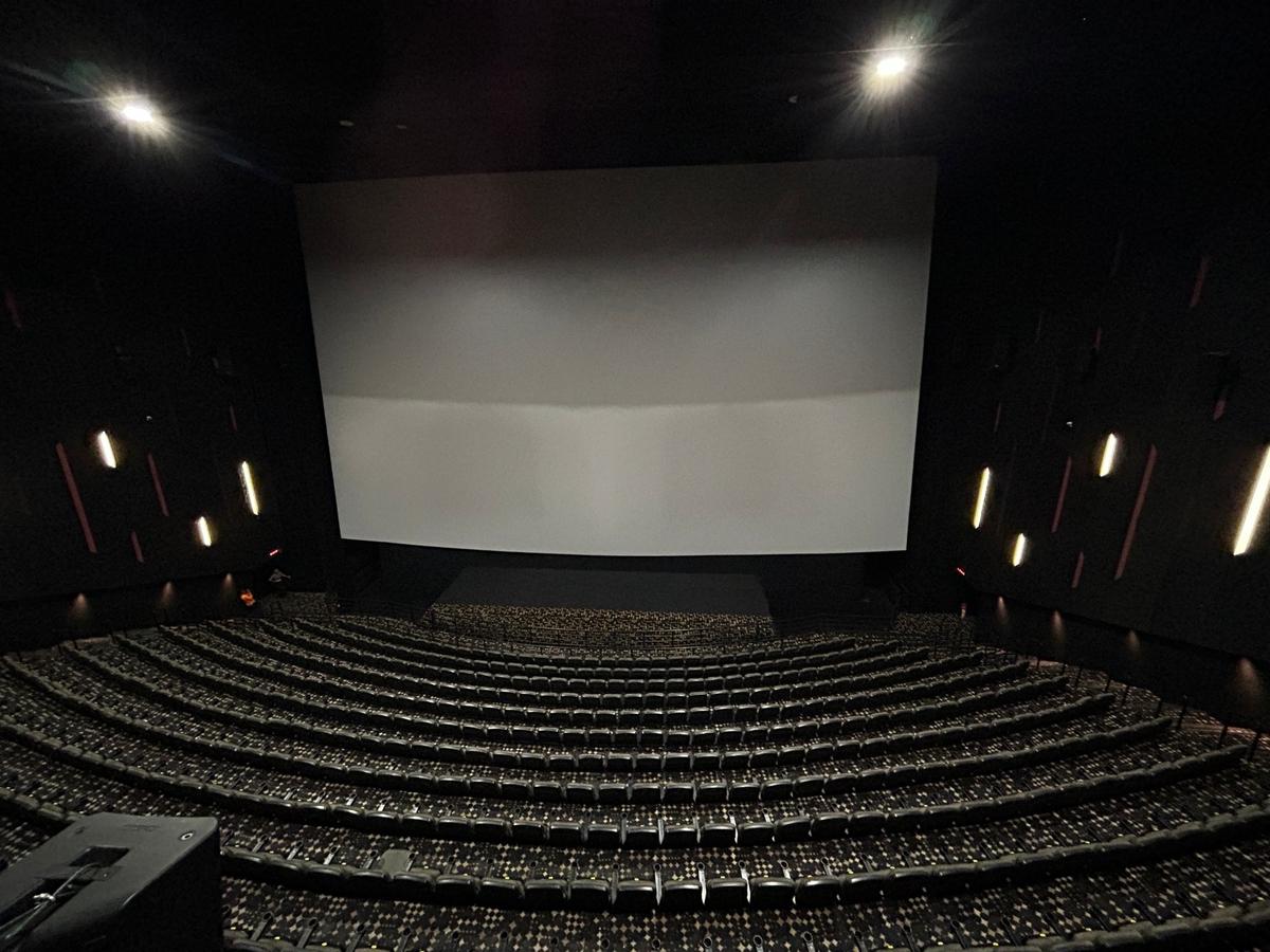The renovated large screen at Prasads multiplex, Hyderabad