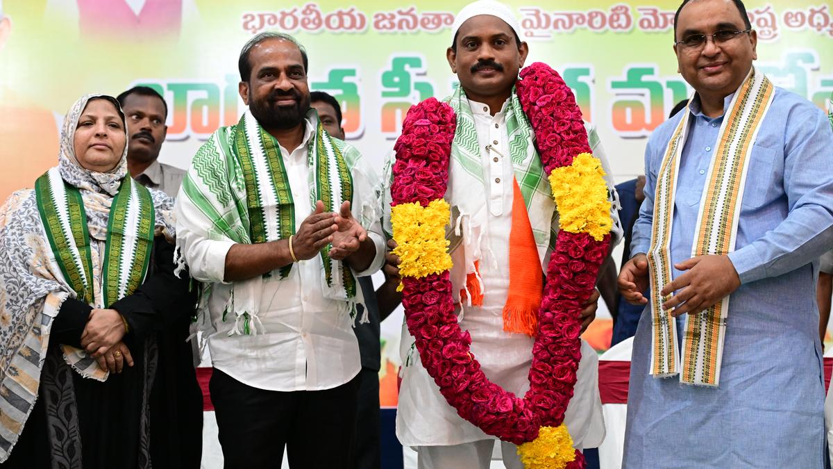 Syed Basha takes charge as BJP State Minority Morcha president