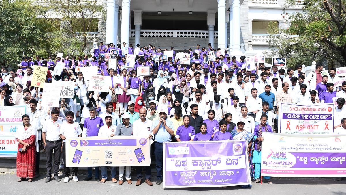 Jatha marks World Cancer Day in Kalaburagi