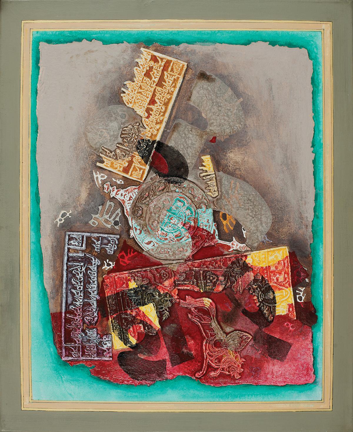 An artwork by Shanti Dave at Srishti art gallery An artwork by Shanti Dave at Srishti art gallery