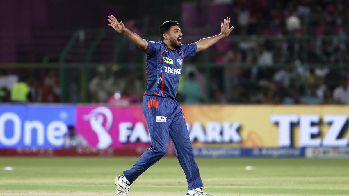 IPL 2025 RR vs LSG | Avesh swings it Super Giants’ way