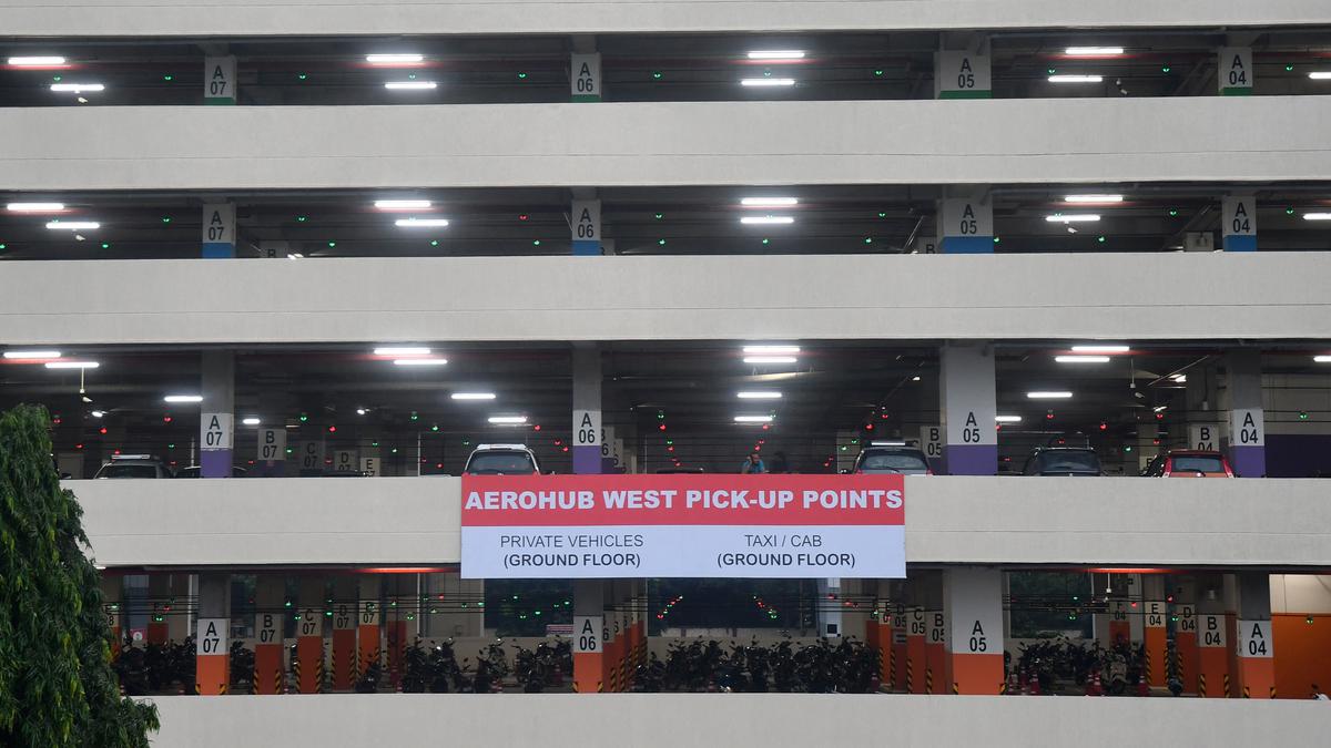 Chennai airport s multi level car parking opened passengers face long