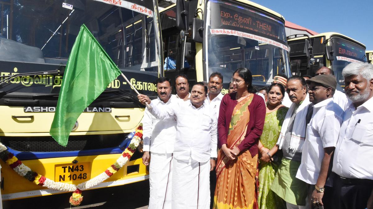 16 new BS6 buses flagged off in the Nilgiris
