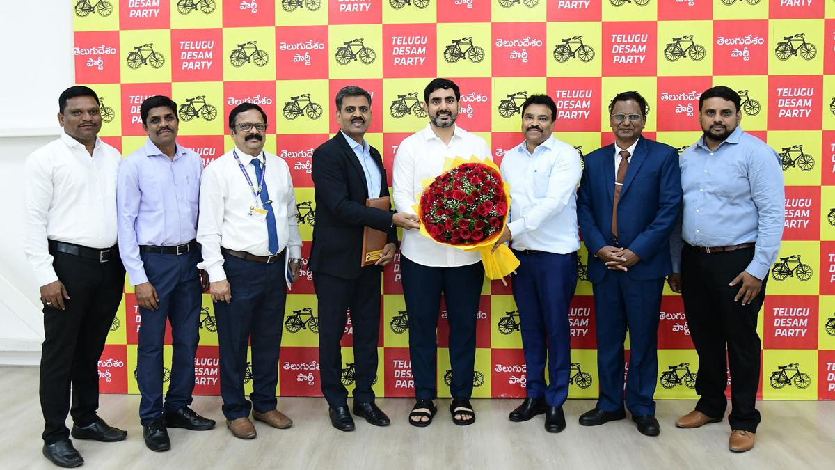 TDP general secretary Nara Lokesh signs agreements for accident insurance cover to party members 