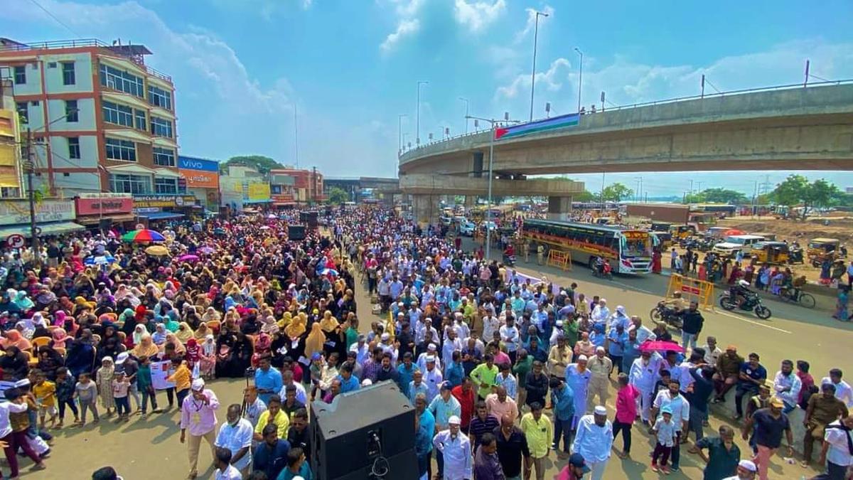 Case not booked for placing Palestine flag on flyover during pro-Palestine protest: Coimbatore City Police