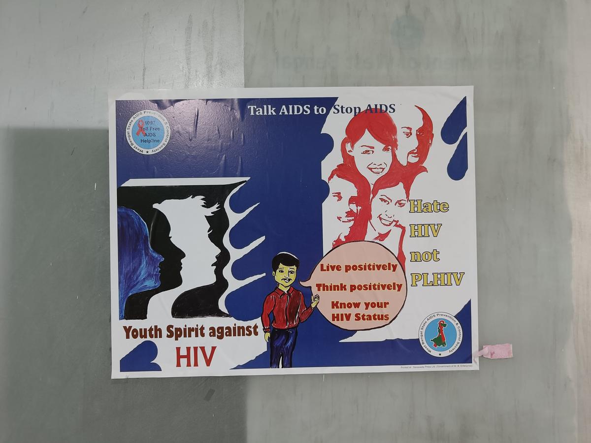 Posters outside the Integrated Counselling and Testing Centre (ICTC) at the Government Medical College, Kolkata to raise awareness, shed taboos, and increase intervention Posters outside the Integrated Counselling and Testing Centre (ICTC) at the Government Medical College, Kolkata to raise awareness, shed taboos, and increase intervention