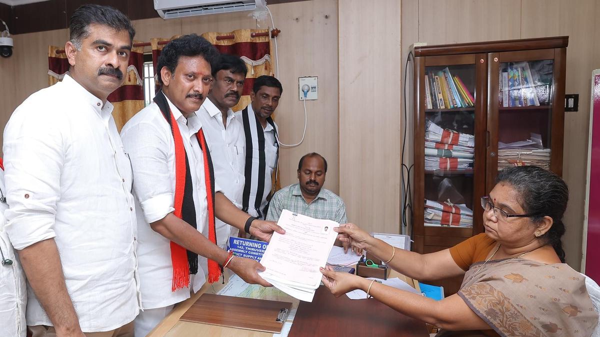 Anbil Mahesh, R. Manoharan among candidates to file papers in Tiruchi district