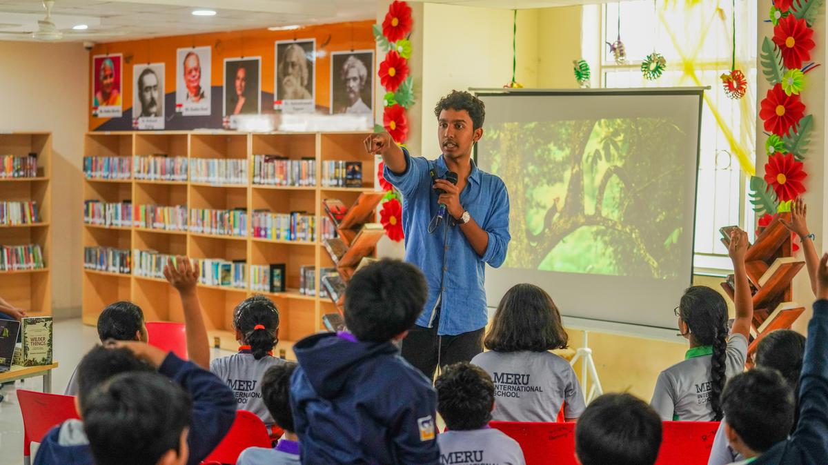 Ishan Shanavas during an Eco-Inspire session