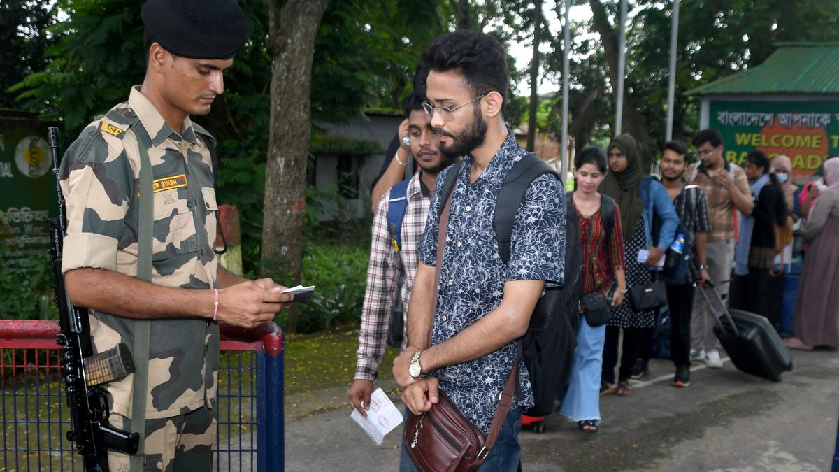 BSF on “high alert” in view of widespread violence in Bangladesh, 379 students arrive in Tripura