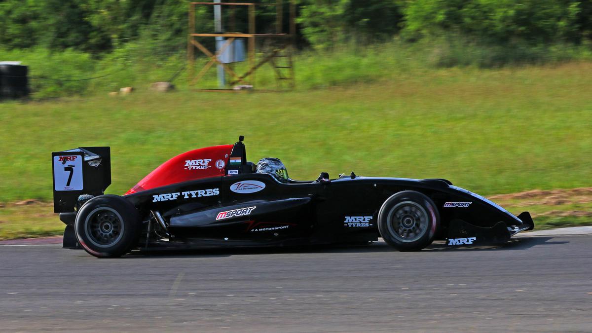 National Car Racing | Aditya Swaminathan fastest in MRF F2000 category