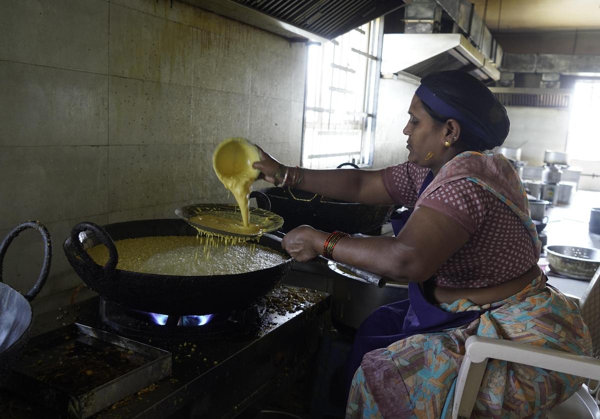 Inside the Sreedevi Swagruha Foods workshop.
