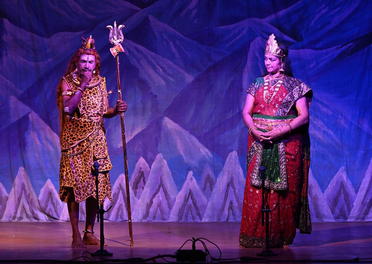 A lively exchange between Shiva and Parvati was welcomed, which enhanced the dramatic appeal of the play.